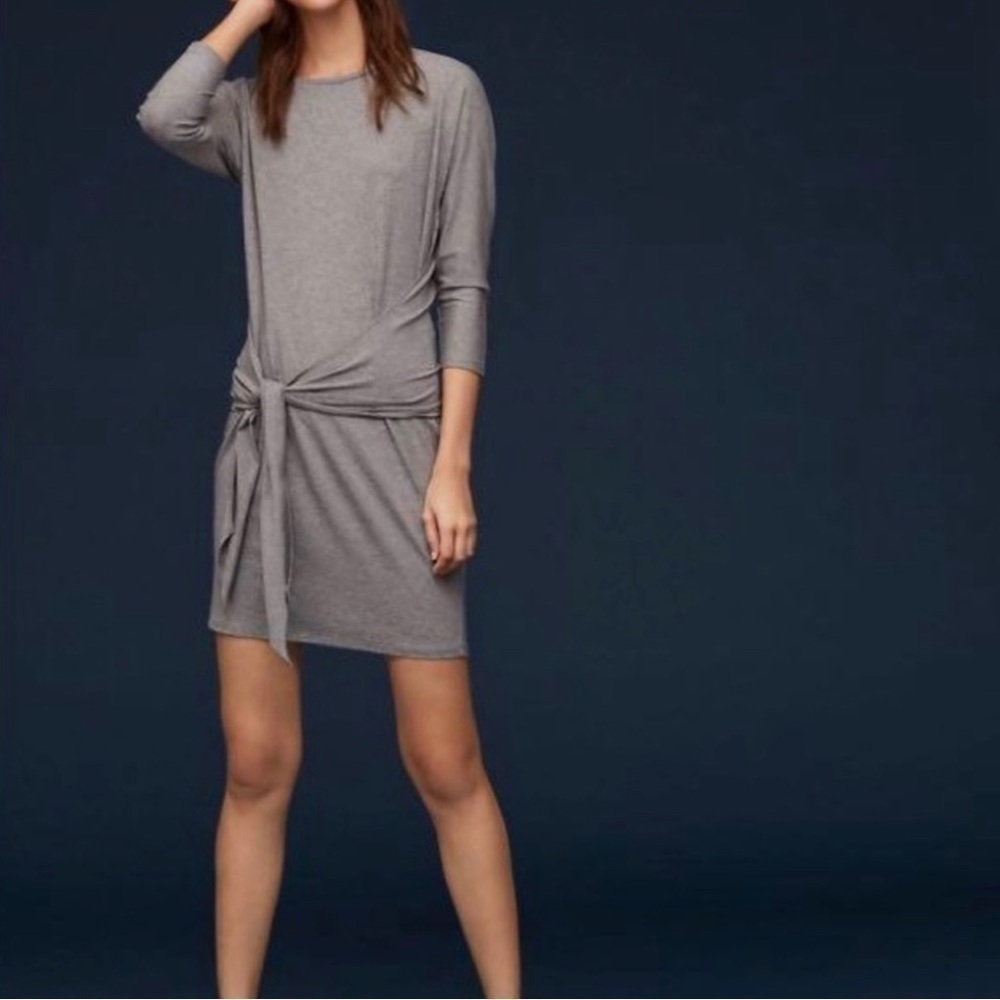 ARITZIA The Group by Babaton Black Friedan Tied Knot Dress US S